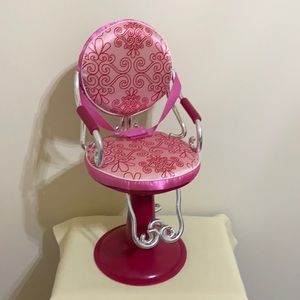 Our Generation Sitting Pretty Salon Chair. Fits American Girl doll.